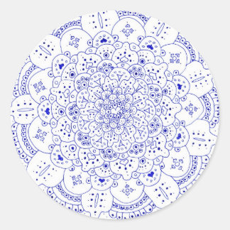 Mandala 5 ronde Stickers
