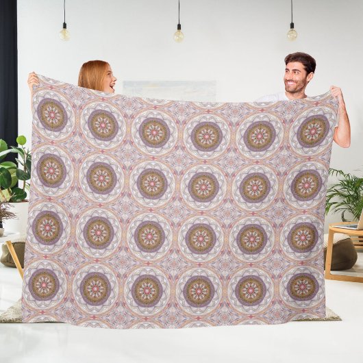 Mandala 9 fleece deken