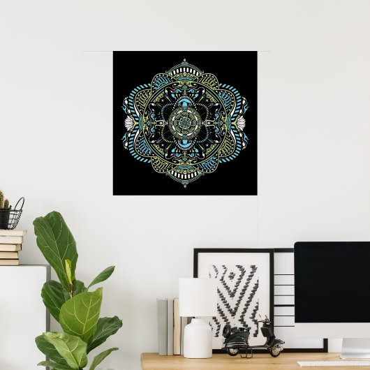 Mandala #9 - Poster (Bureau à domicile)