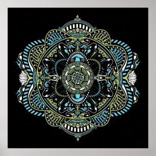 Mandala #9 - Poster