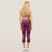 Mandala à fleurs de style baroque. Capri Leggings (Verso)