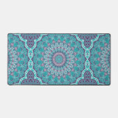Mandala à l'aquarelle en turquoise et violet (Recto)