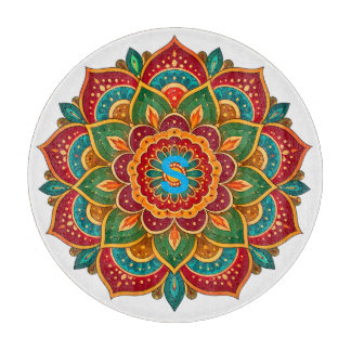 Mandala Aangepaste Initiaal Snijplank