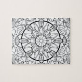 Mandala Abstrait Amusant Puzzle de Coloriage (Horizontal)