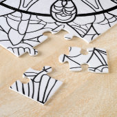 Mandala Abstrait Amusant Puzzle de Coloriage (Côté)