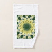 Mandala Abstrait Vert | Serviette inspirée de la n (Serviette à main)