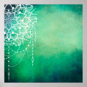 Mandala achtergrond mandala spiritueel poster (Voorkant)