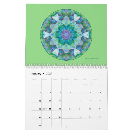 Mandala Agenda 2015 Kalender (Jan 2027)