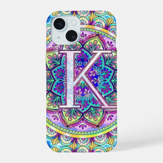 Mandala alphabet K (Verso)