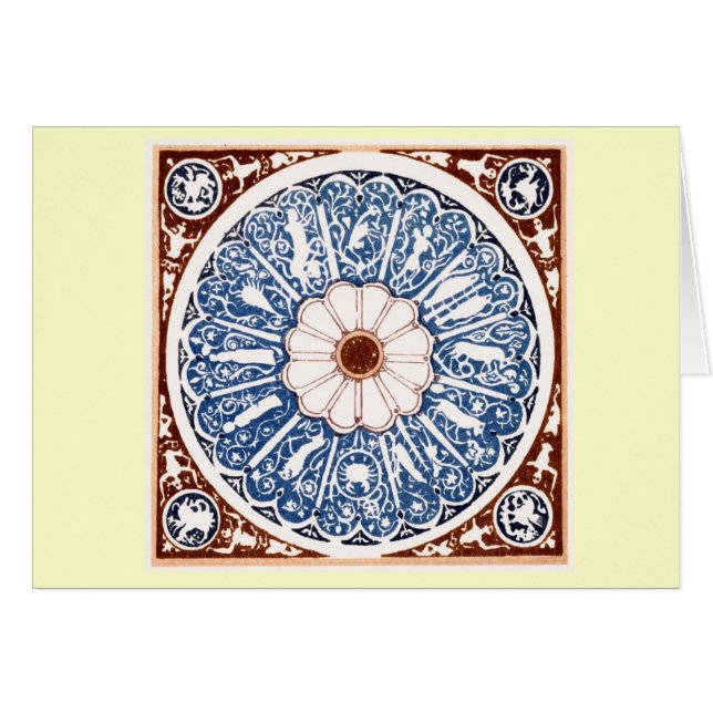 Mandala antique de zodiaque (Devant Horizontal)
