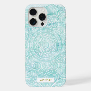 Mandala aquarelle Aqua