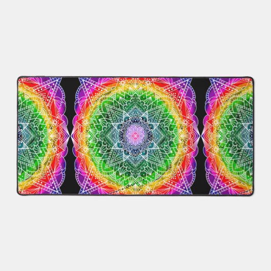 Mandala Arc-en-ciel coloré (Recto)