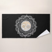 Mandala argent et or (Serviette de bain)