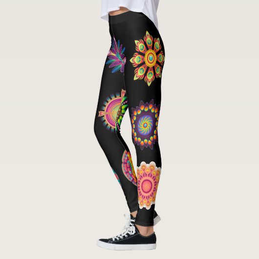 Mandala arrière - plan leggings (Gauche)