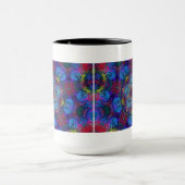 Mandala Art Abstract Design Mok (Midden)