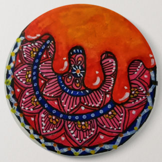 Mandala Art Buttonnen & Patches. Ronde Button 6,0 Cm