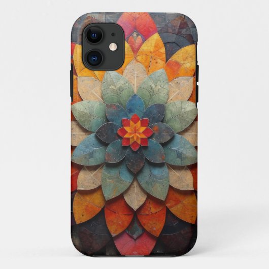 Mandala Art Geweven Bloem Case-Mate iPhone Case (Achterkant)