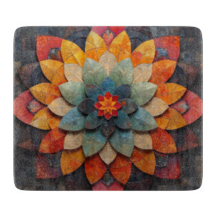 Mandala Art Geweven Bloem Snijplank