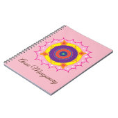 Mandala Art, Nom personnalisé Carnet spiral (Côté gauche)