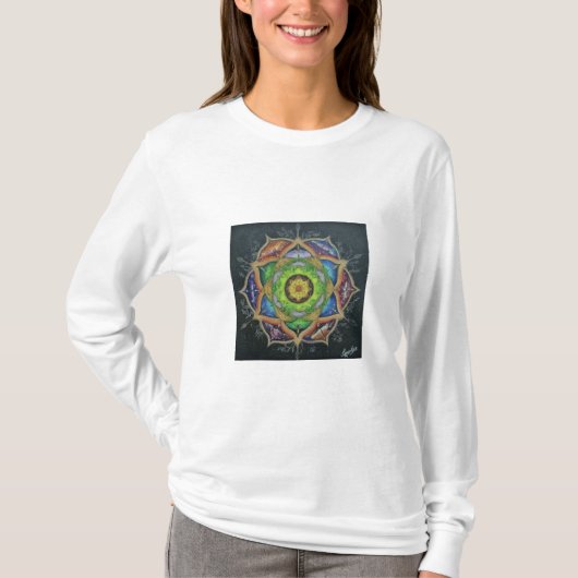 Mandala art of human life T-shirts pour femmes (Devant)