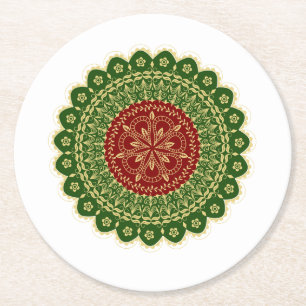 Mandala Art Paper Onderzetter