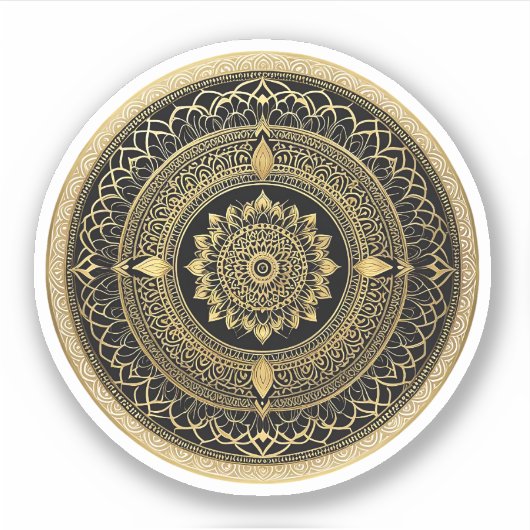 Mandala Art Sticker (Voorkant)