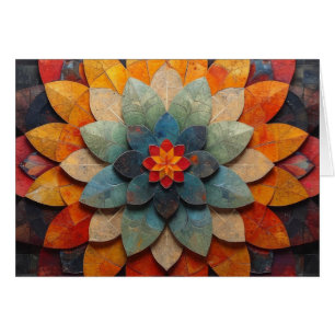 Mandala Art Texté Fleur Blank à l'intérieur