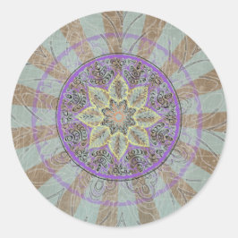 Mandala Artwork Ronde Sticker
