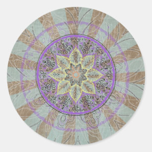 Mandala Artwork Ronde Sticker
