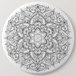 Mandala Badge Ronde Button 6,0 Cm