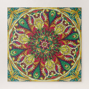 Mandala Bandana: naadloos design. Legpuzzel
