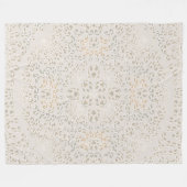 Mandala Baroque Ornament Pattern Design Fleece Deken (Voorkant (Horizontaal))