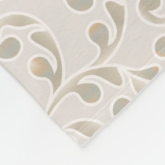 Mandala Baroque Ornament Pattern Design Fleece Deken (Hoek)