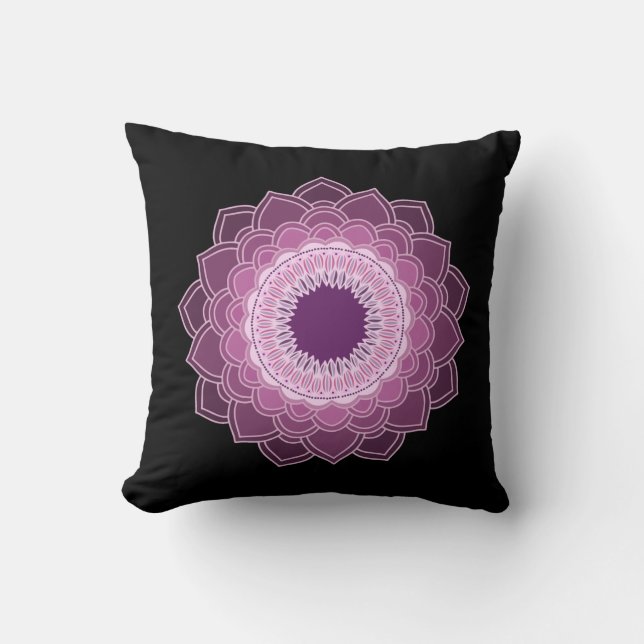 Mandala bedrukt kussen (Voorkant)