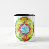 Mandala Black 325 ml Ringer Mug (Centre)