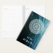 Mandala Blanc Laissez la mer vous libérer (Devant avec enveloppe)