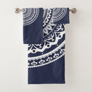 Mandala Blanc Laissez la mer vous libérer