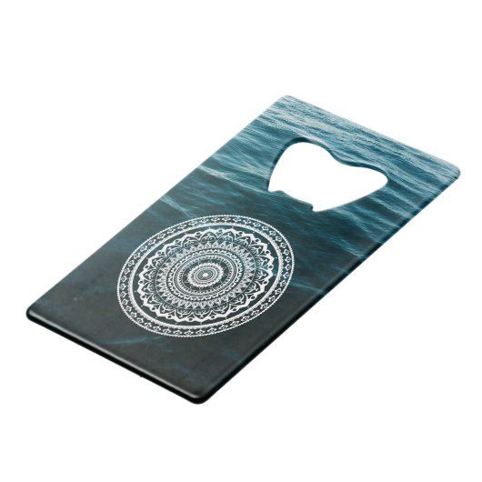 Mandala Blanc Laissez la mer vous libérer (Devant Angle)