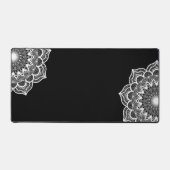 Mandala blanc sur fond noir (Recto)