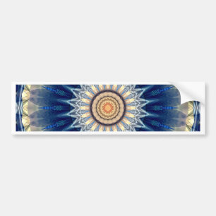 Mandala blauw gemaakt door Tutti Bumpersticker