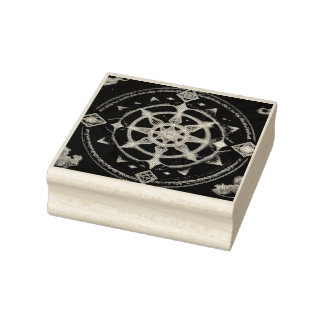 Mandala blends sacred geometry &mystical energy 	rubberstempel