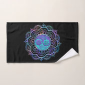 Mandala bleu et violet (Serviette à main)