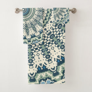 Mandala bleu tribal