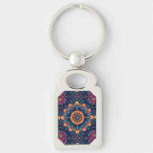 Mandala Bloem Digitale Kunst Stijl-23907. Sleutelhanger