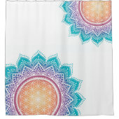Mandala Bloem van leven Douchegordijn (Voorkant)