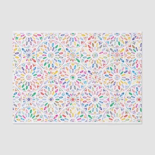 mandala-bloemen tissuepapier (Voorkant)