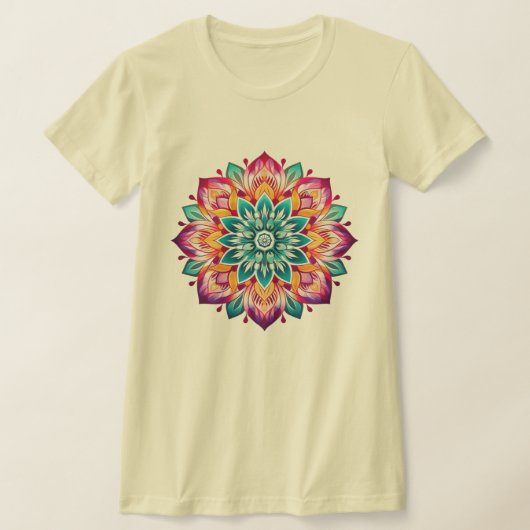 Mandala / bloemenontwerp t-shirt (Laagn)