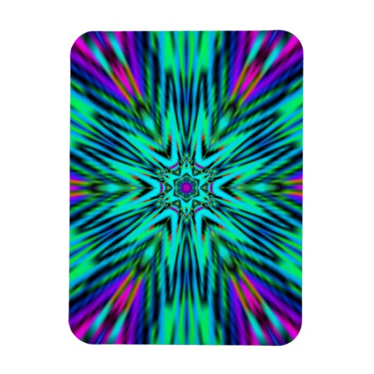 Mandala bloemontwerp magneet (Verticaal)