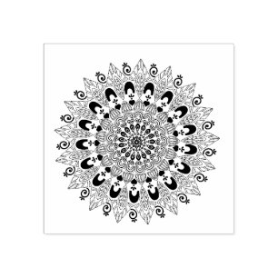 Mandala bloemontwerp rubberstempel