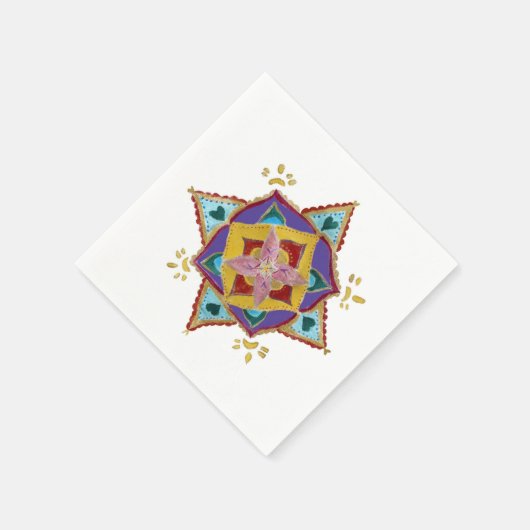 Mandala Bloempapier servetten (Hoek)
